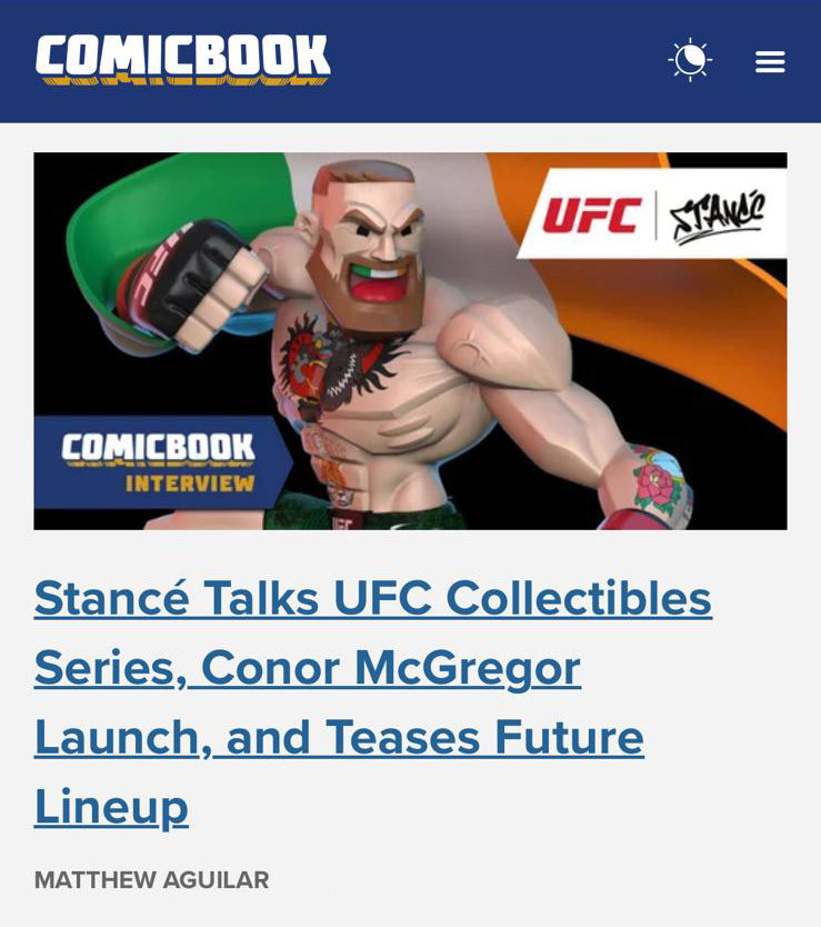 Stancé Talks UFC Collectibles Series...  Teases Future Lineup