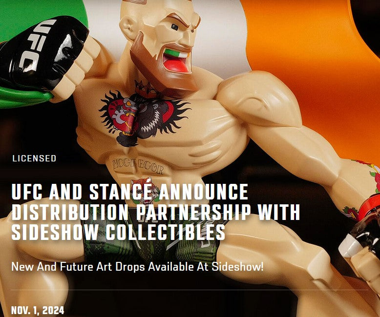 UFC And Stancé Announce Distribution Partnership With Sideshow Collectibles